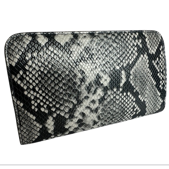 Snake-Embossed Zip Wallet - Picture 2 of 16